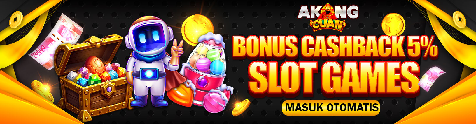 BONUS CASHBACK SLOT GAMES 5%