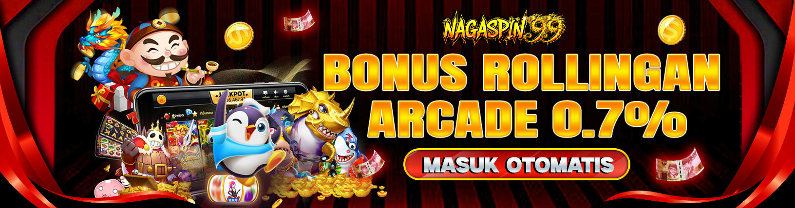 BONUS ROLLINGAN ARCADE 0.7% BONUS ROLLINGAN ARCADE 0.7%
