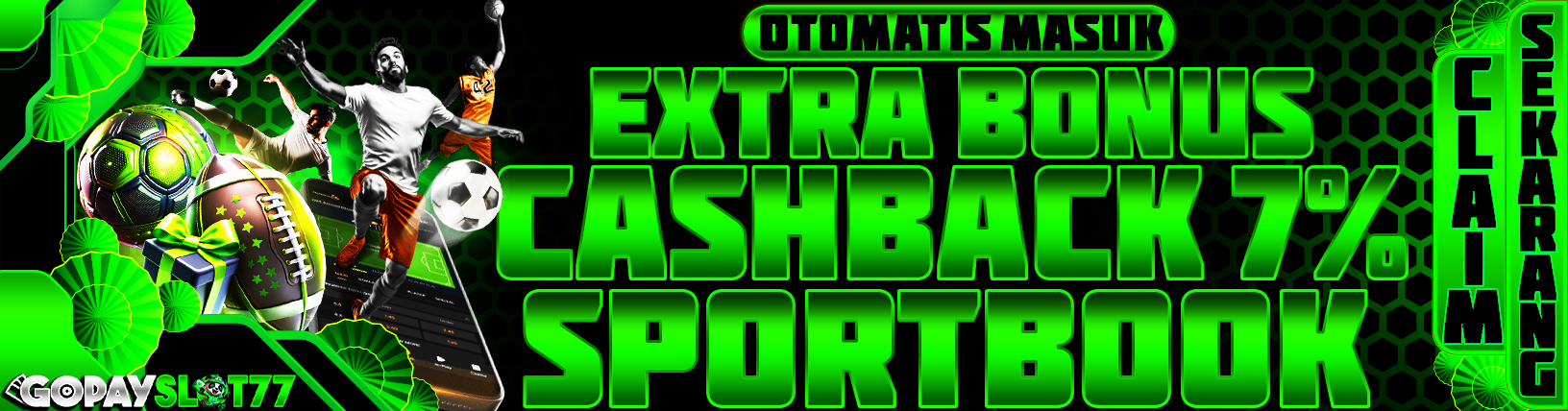 BONUS CASHBACK SPORTBOOKS 7%