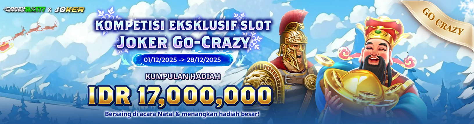 Joker Go-Crazy Slot Exclusive Competition