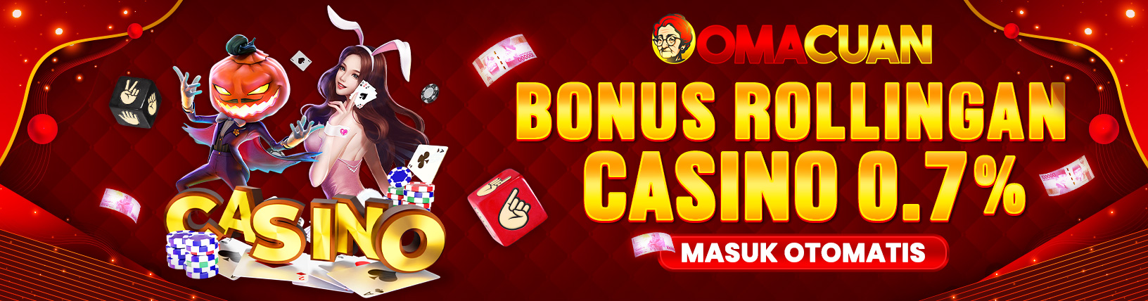 BONUS ROLLINGAN CASINO 0.7%