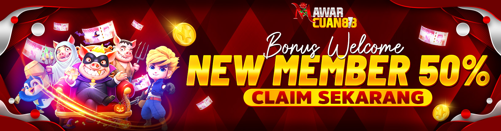 BONUS NEW MEMBER 50%