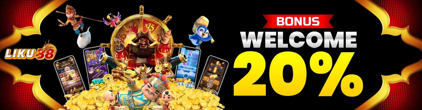 BONUS DEPOSIT NEW MEMBER 20%