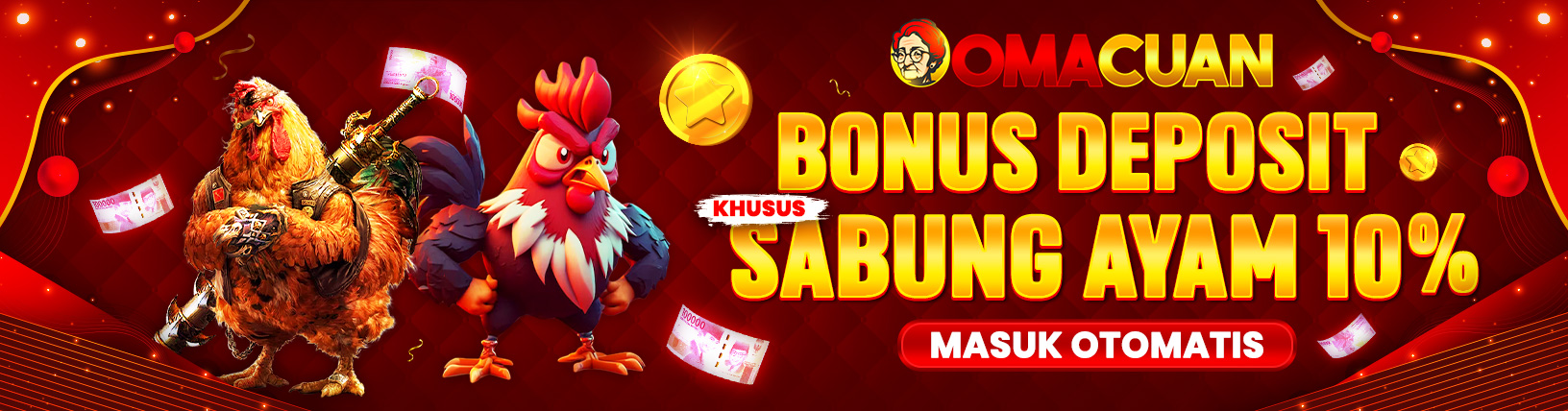 BONUS DEPOSIT KHUSUS COCK FIGHTING ( SABUNG AYAM ) 10% BONUS DEPOSIT KHUSUS COCK FIGHTING ( SABUNG AYAM ) 10%