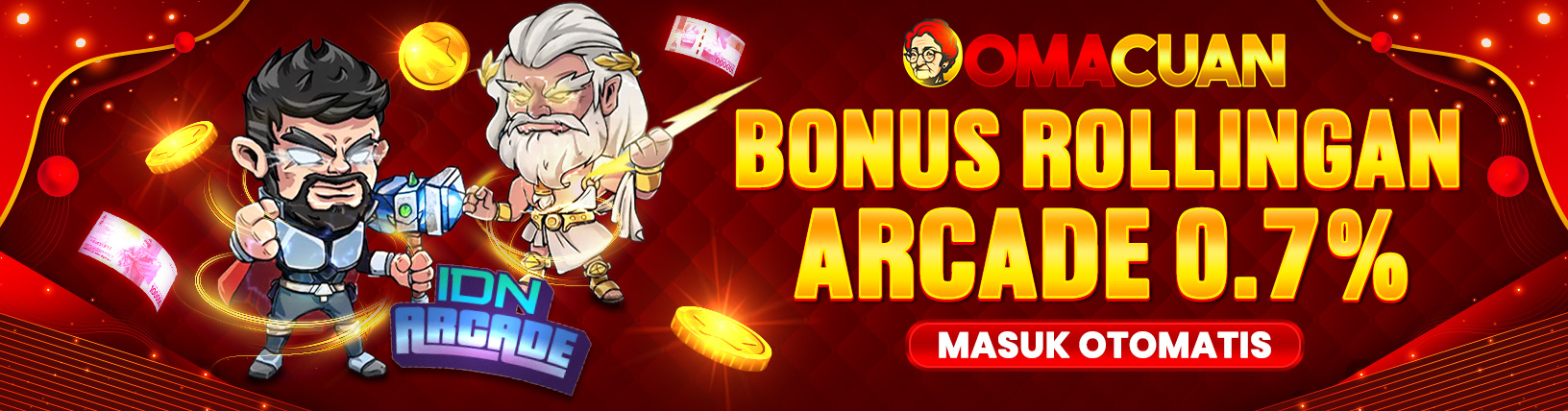 BONUS ROLLINGAN ARCADE 0.7%