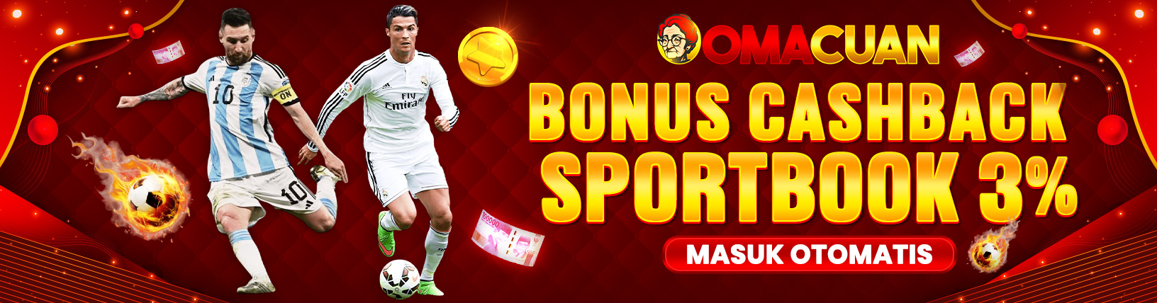 BONUS CASHBACK SPORTBOOKS 3%