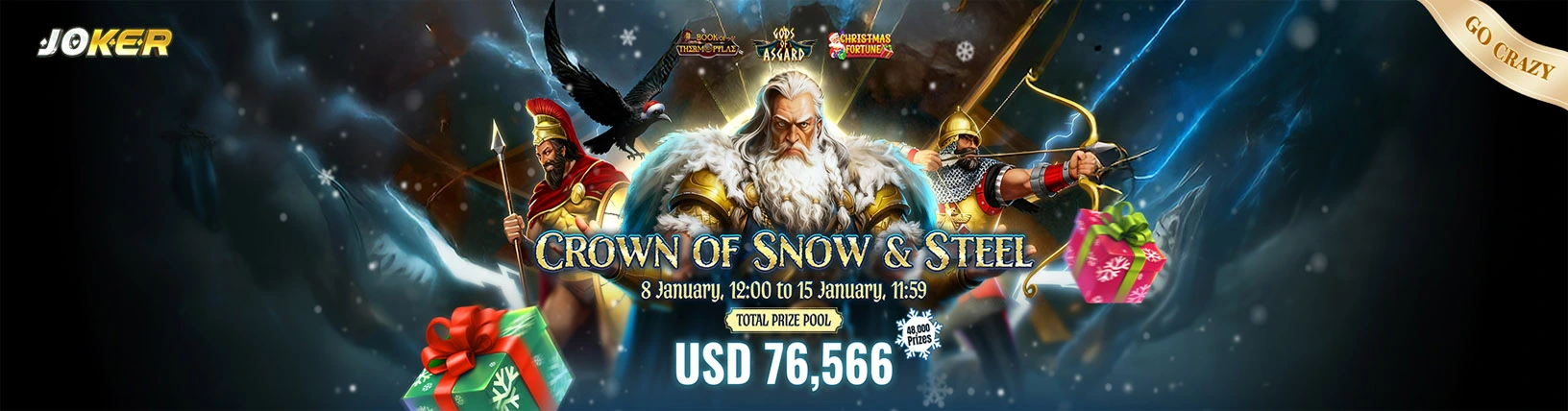 Joker Go-Crazy Turnamen : Crown of Snow & Steel