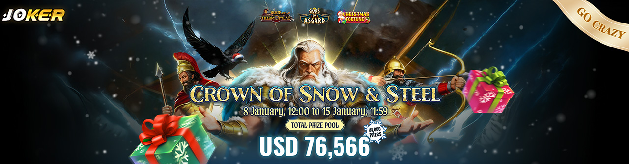 Joker Go-Crazy Turnamen : Crown of Snow & Steel Joker Go-Crazy Turnamen : Crown of Snow & Steel