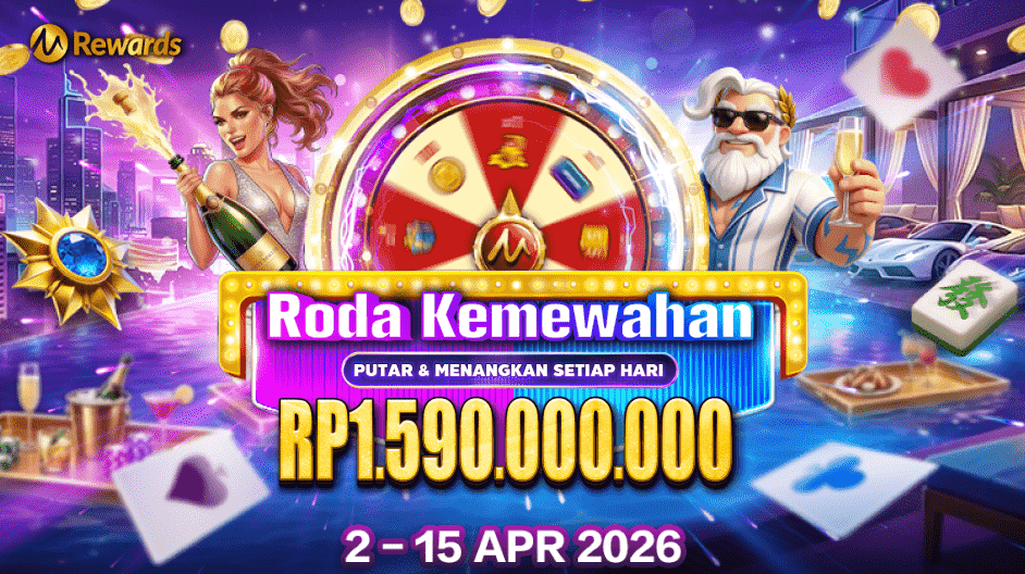 🔔 Roda Kemewahan Total hadiah uang tunai Rp 1.590.000.000 Putar & Menangkan setiap hari