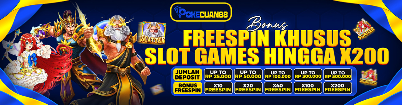 BONUS FREESPIN KHUSUS SLOT GAMES HINGGA 200X
