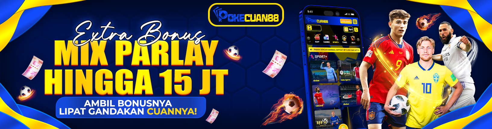 BONUS MIX PARLAY HINGGA RP 15,000,000