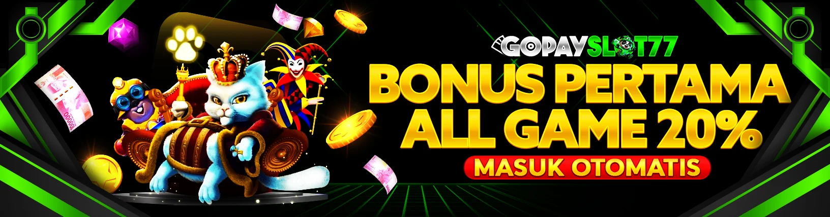 BONUS DEPOSIT NEW MEMBER 20%