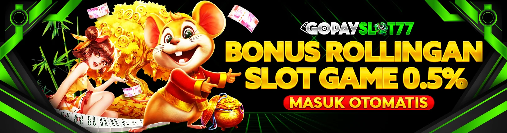 BONUS ROLLINGAN SLOT GAMES 0.5%