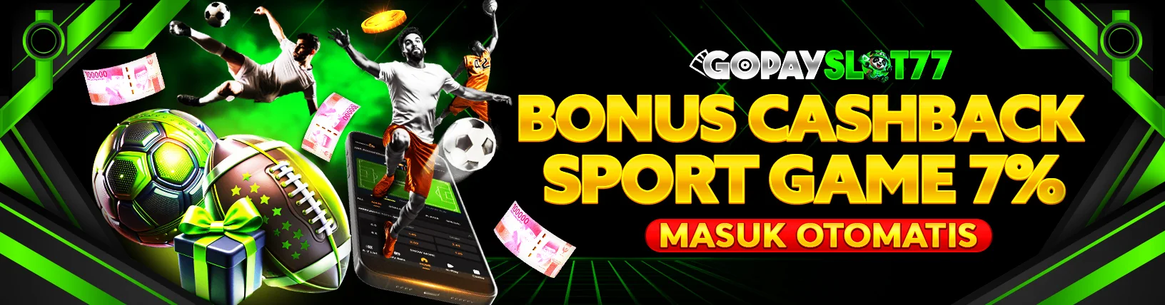 BONUS CASHBACK SPORTBOOKS 7%