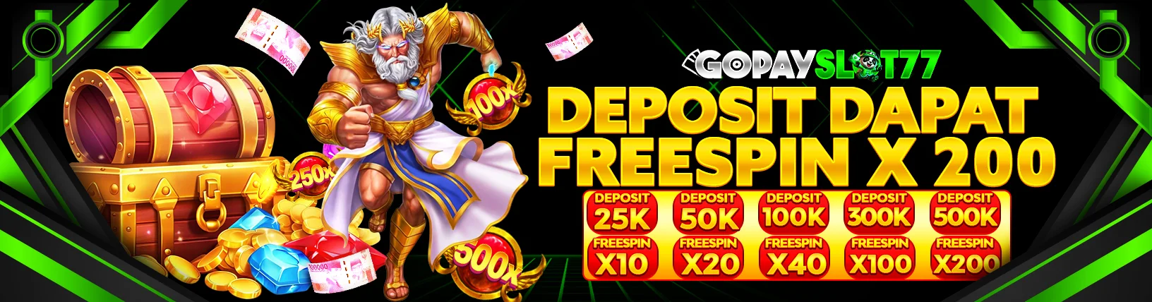 BONUS FREESPIN KHUSUS SLOT GAMES HINGGA 200X