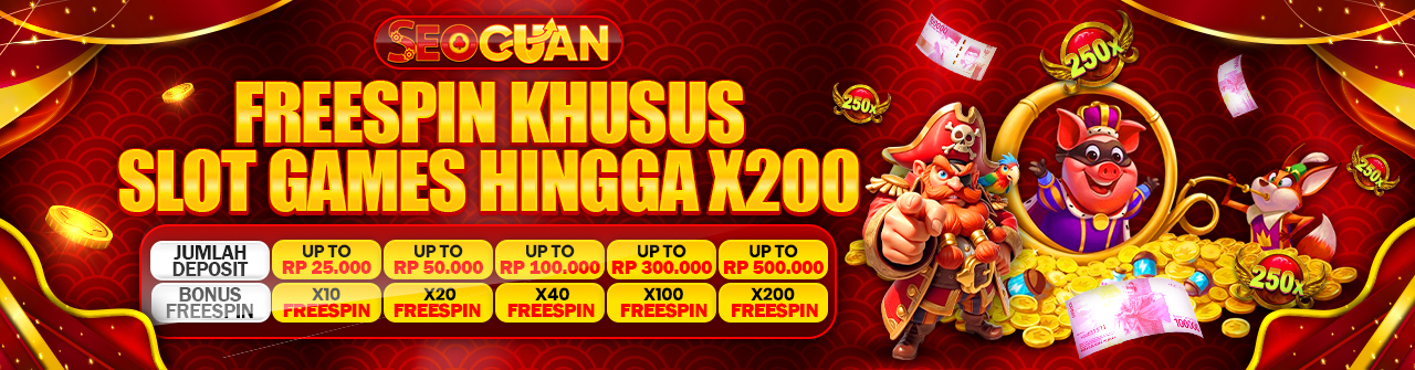 BONUS FREESPIN KHUSUS SLOT GAMES HINGGA 200X