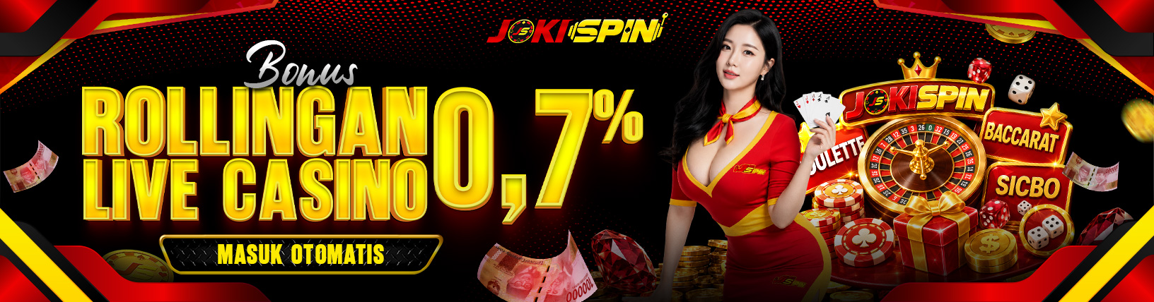 BONUS ROLLINGAN CASINO 0.7% BONUS ROLLINGAN CASINO 0.7%