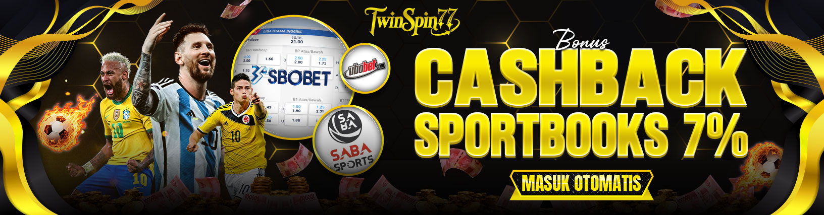 BONUS CASHBACK SPORTBOOKS 7% BONUS CASHBACK SPORTBOOKS 7%